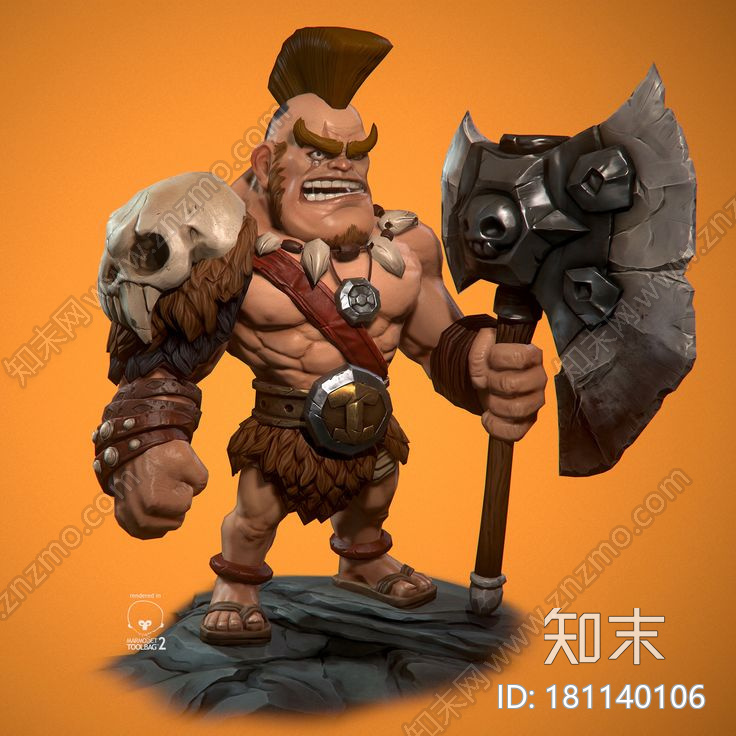野蛮人部落角色CG模型下载【ID:181140106】