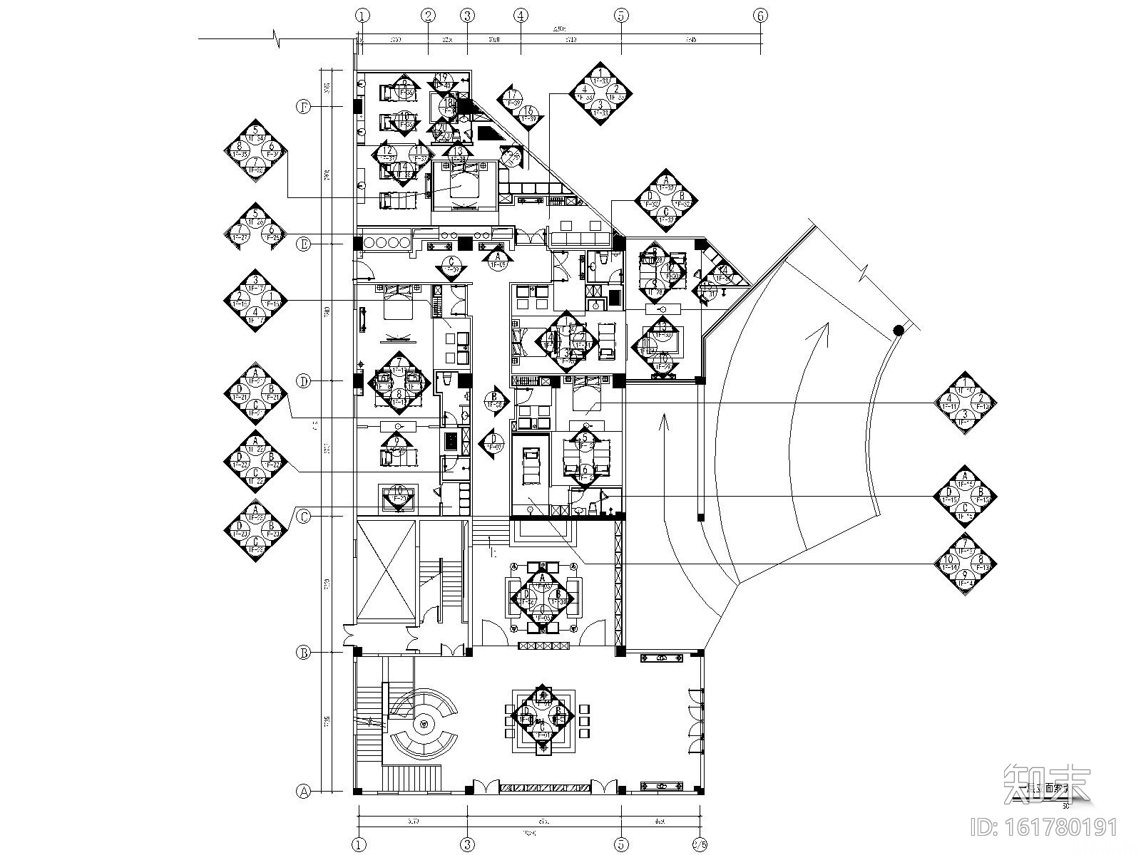 [福建]品川-铭濠泰式SPA会所装修施工图+效果图+材料表cad施工图下载【ID:161780191】