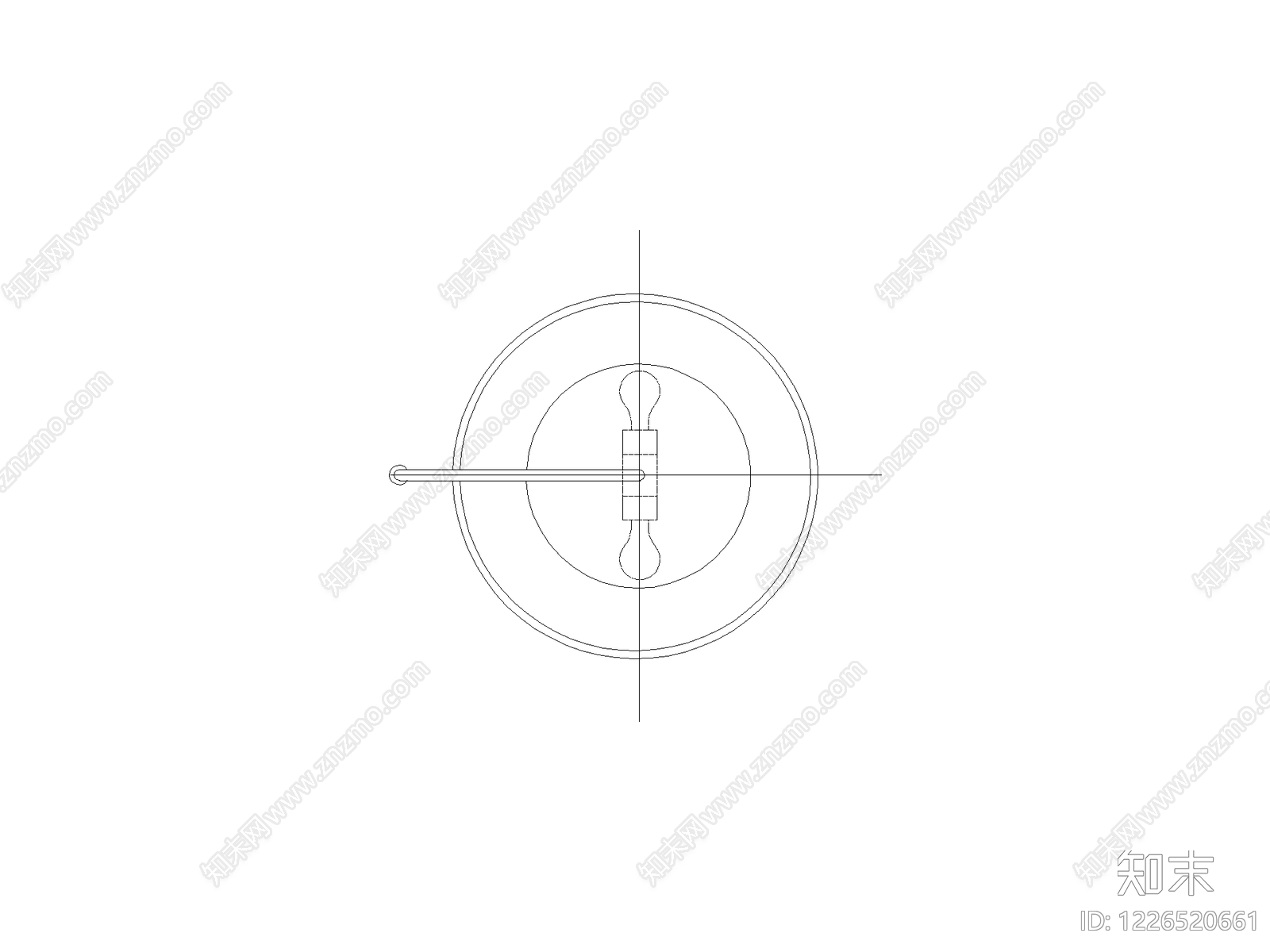灯具图块cad施工图下载【ID:1226520661】