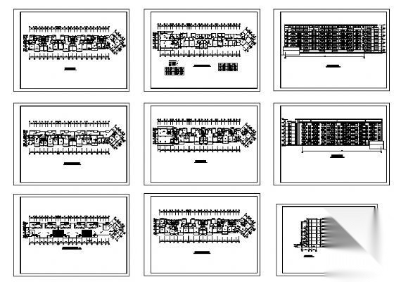 航运新村16号住宅楼建筑方案图cad施工图下载【ID:149850172】