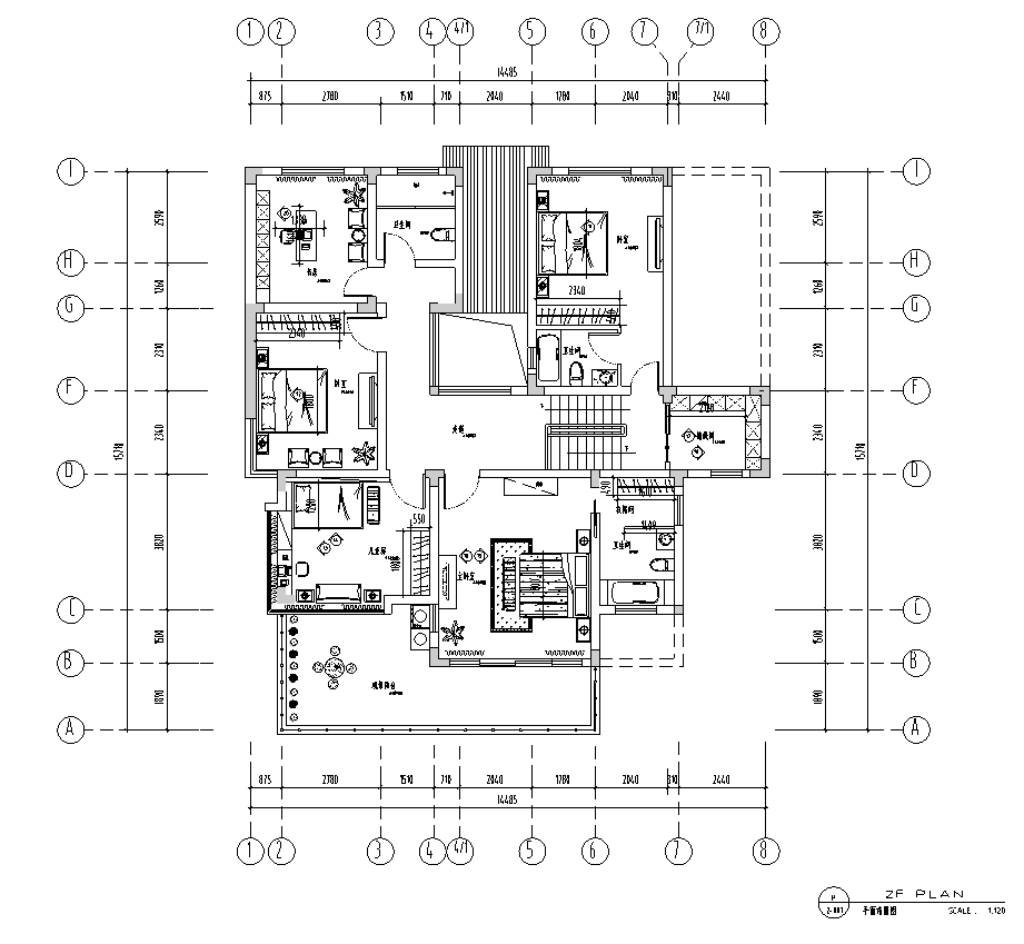 [上海]景园二层别墅施工图及实景图施工图下载【ID:161689149】