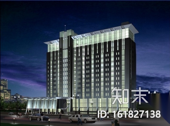 [江西]某科技大厦办公楼室内装修施工图（含效果）cad施工图下载【ID:161827138】