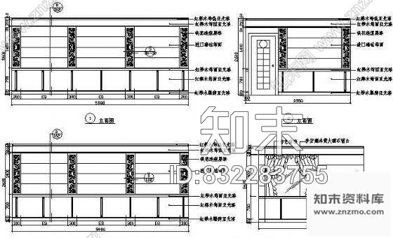 图块/节点餐厅包房立面图10cad施工图下载【ID:832283755】