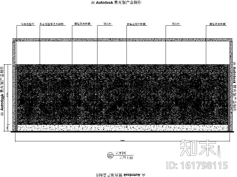 [福州]某公馆酒吧户外散席区室内装修图cad施工图下载【ID:161798115】