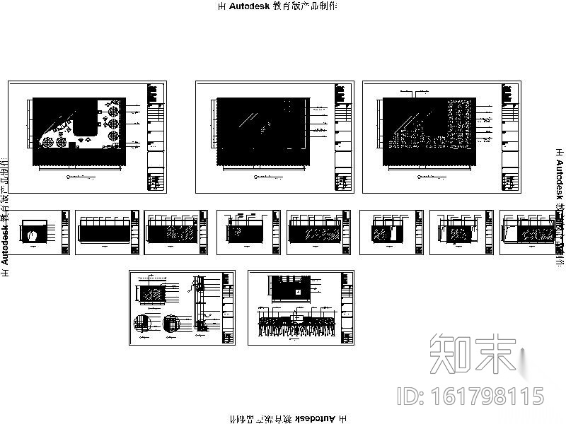 [福州]某公馆酒吧户外散席区室内装修图cad施工图下载【ID:161798115】