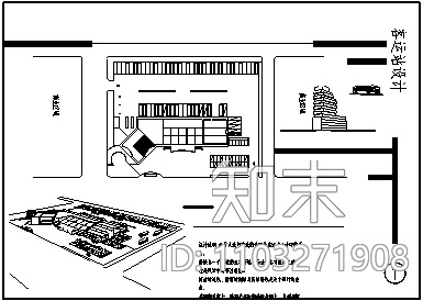 客运站设计_2000平方米某县城二层长途汽车客运站建筑设计cad图纸施工图下载【ID:1103271908】