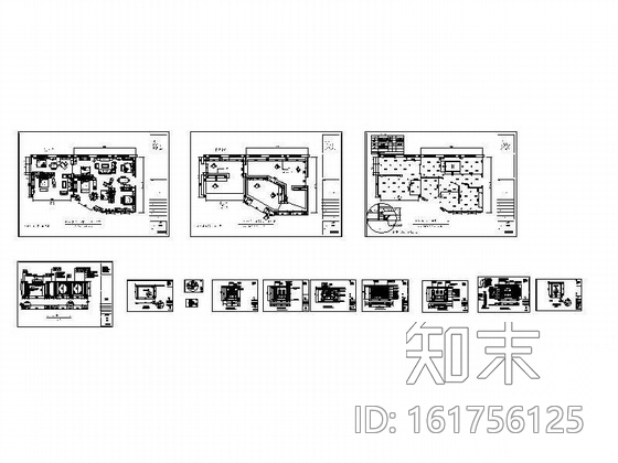 某家私专卖店装修图cad施工图下载【ID:161756125】