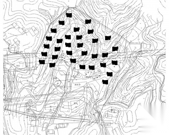 某温泉别墅区规划方案cad施工图下载【ID:166727146】