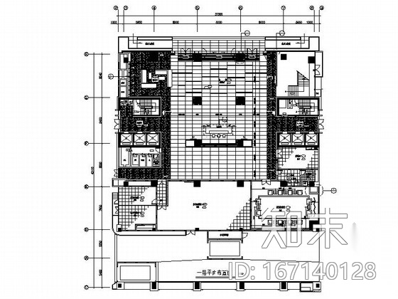 [广东]商贸核心地段中国控股通信集团商业写字楼装修施...cad施工图下载【ID:167140128】