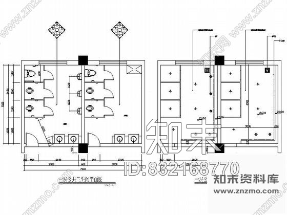 图块/节点藏式酒店公共卫生间详图cad施工图下载【ID:832168770】