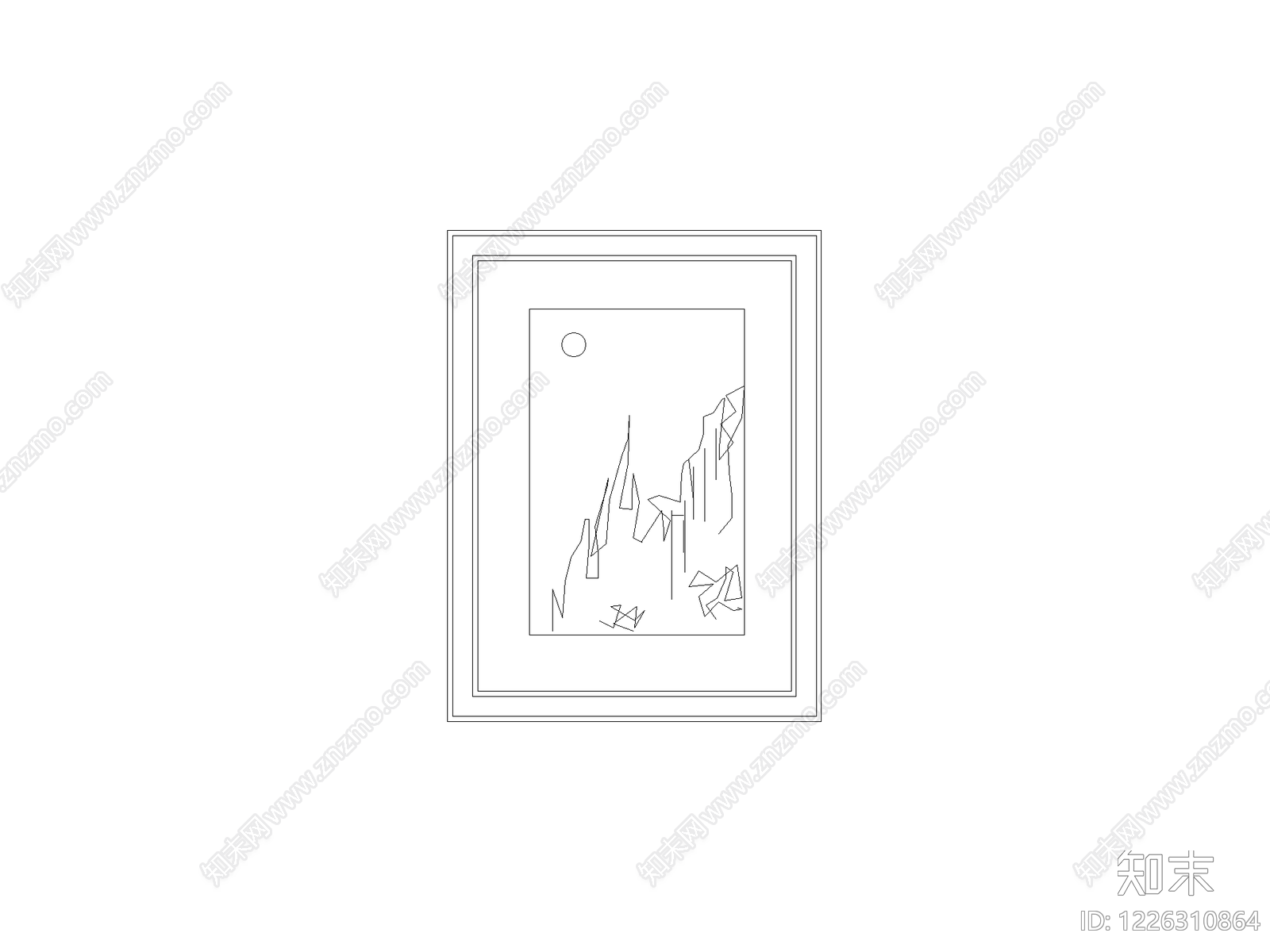 挂画CAD图纸