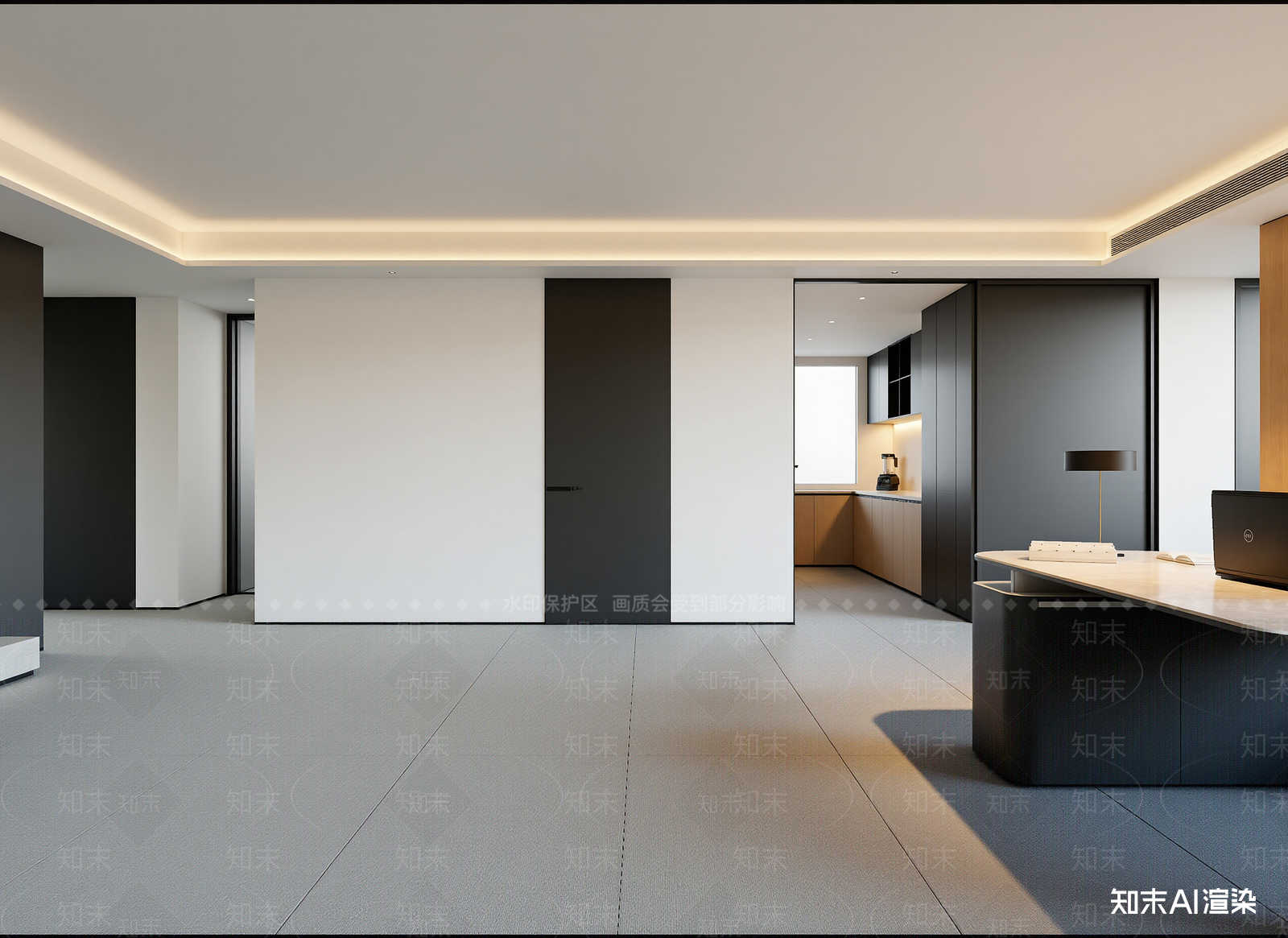现代办公大厅3D模型下载【ID:1214413997】