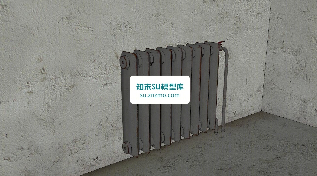 低聚暖气片SU模型下载【ID:148505123】