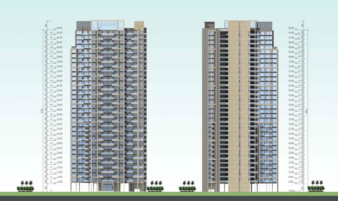 [广东]现代风格居住区建筑设计文本（JPG+71页）cad施工图下载【ID:167516180】