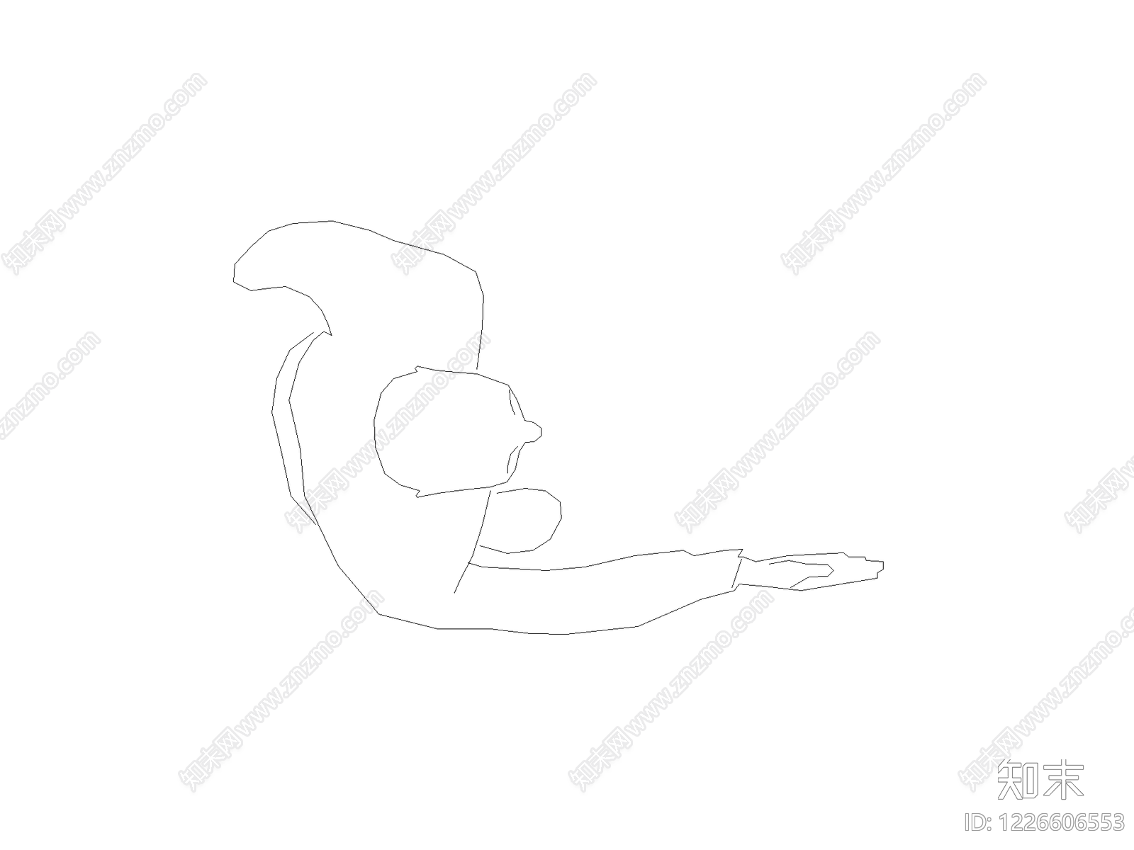 现代人物CAD图纸