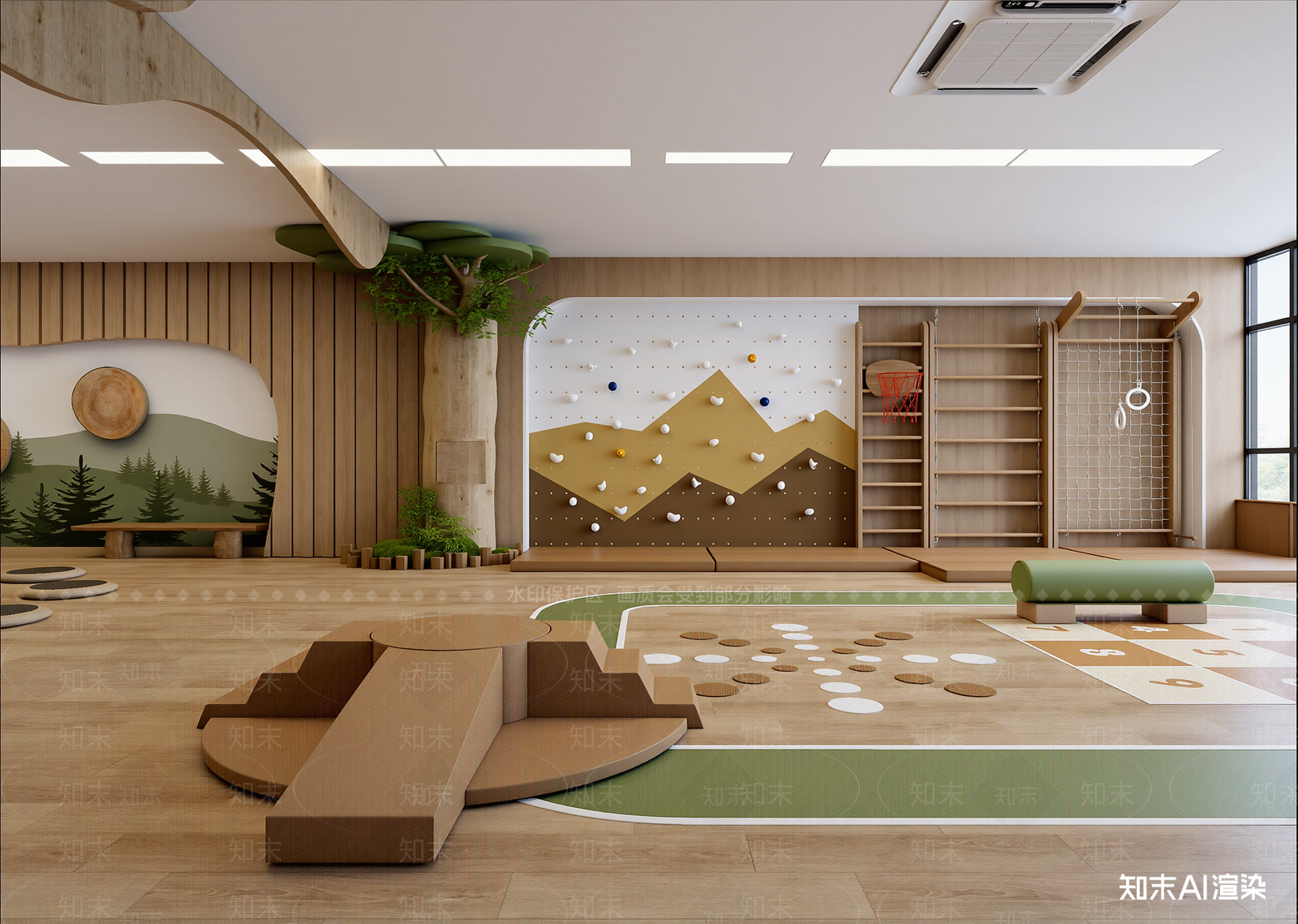 原木儿童乐园3D模型下载【ID:1215061472】