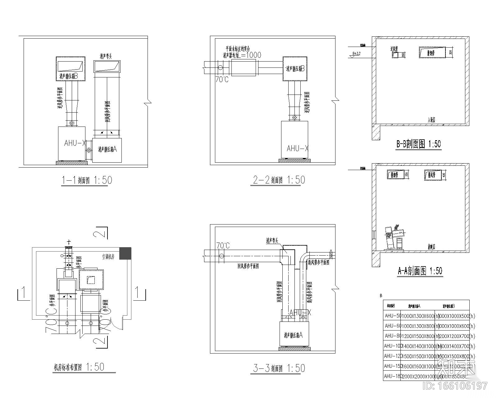 广州电影院暖通空调+排烟系统设计施工图施工图下载【ID:166106197】