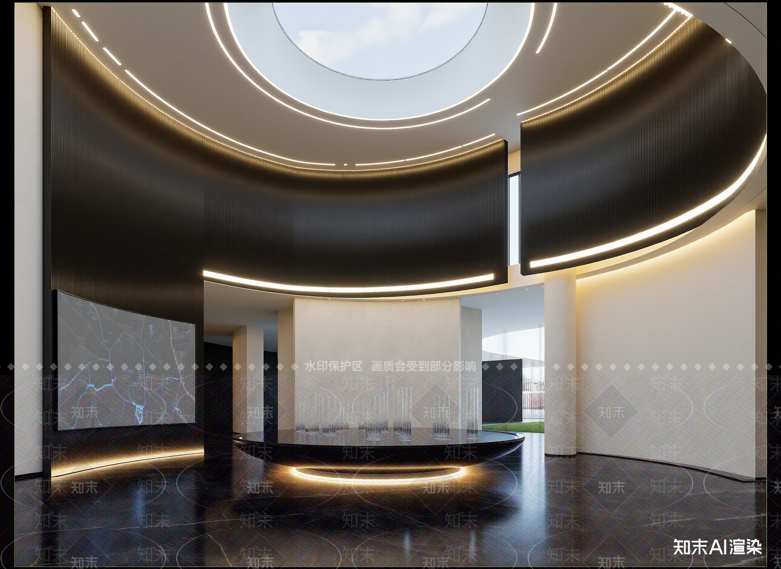 现代科技展厅3D模型下载【ID:1214557632】