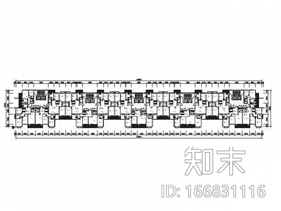 板式高层一梯三户型组合平面图（43/104/83/105/103）施工图下载【ID:166831116】
