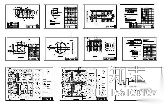 九江某县给水厂设计图纸cad施工图下载【ID:166100107】