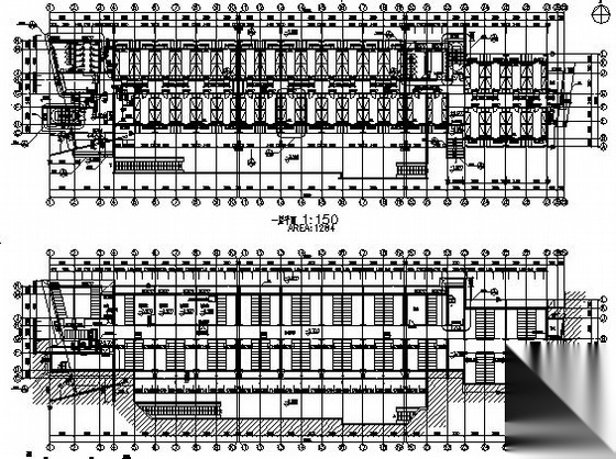 山东某学院女生宿舍建筑结构施工图cad施工图下载【ID:149879110】