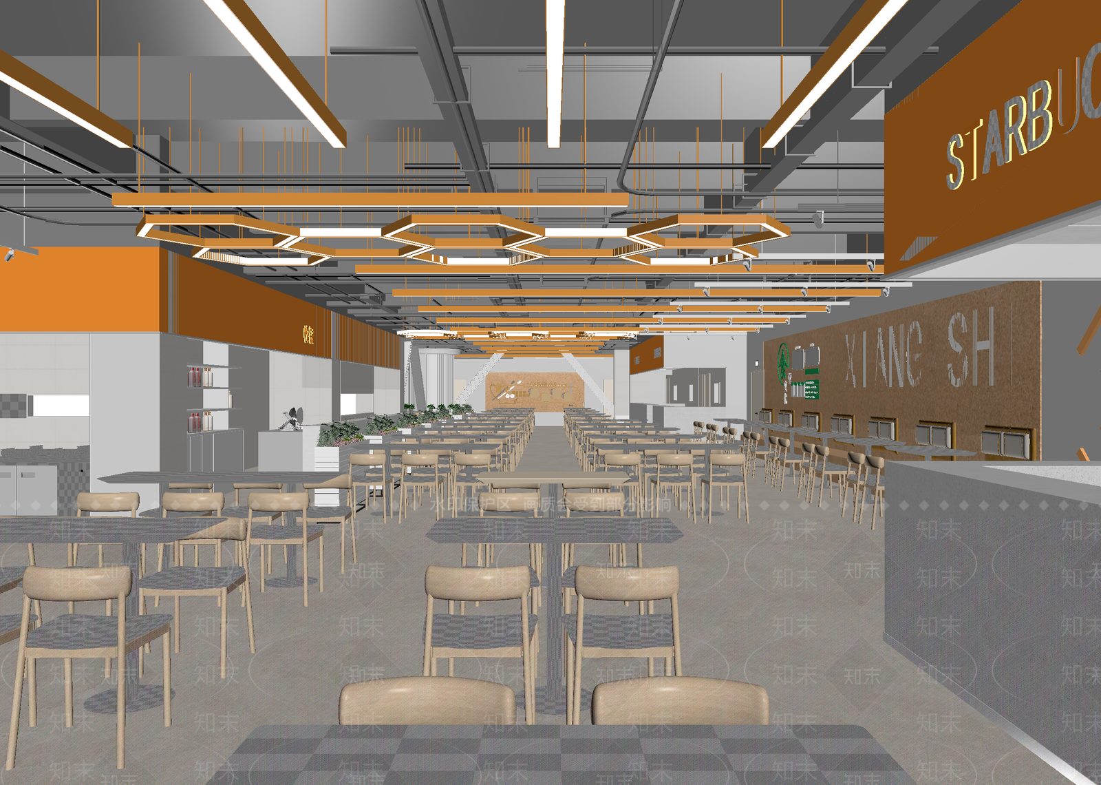 现代咖啡厅3D模型下载【ID:1215125473】