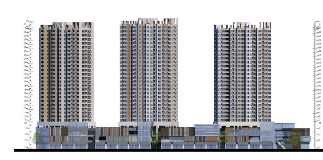 [四川]高层塔式一梯九户住宅楼建筑施工图cad施工图下载【ID:149876120】