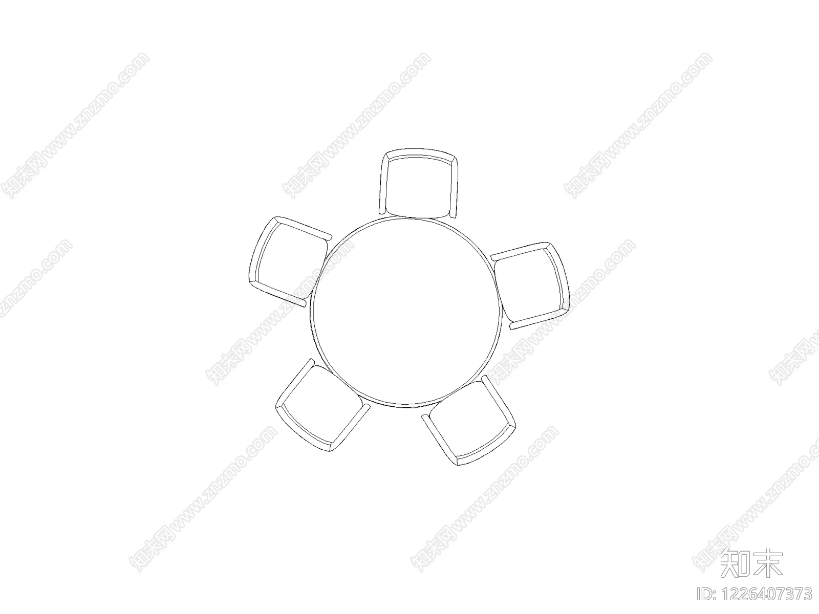 椅子cad施工图下载【ID:1226407373】