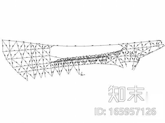 [浙江]五层筒体空间桁架结构博物馆结构图cad施工图下载【ID:165957126】