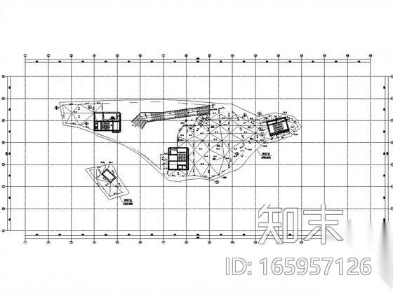 [浙江]五层筒体空间桁架结构博物馆结构图cad施工图下载【ID:165957126】