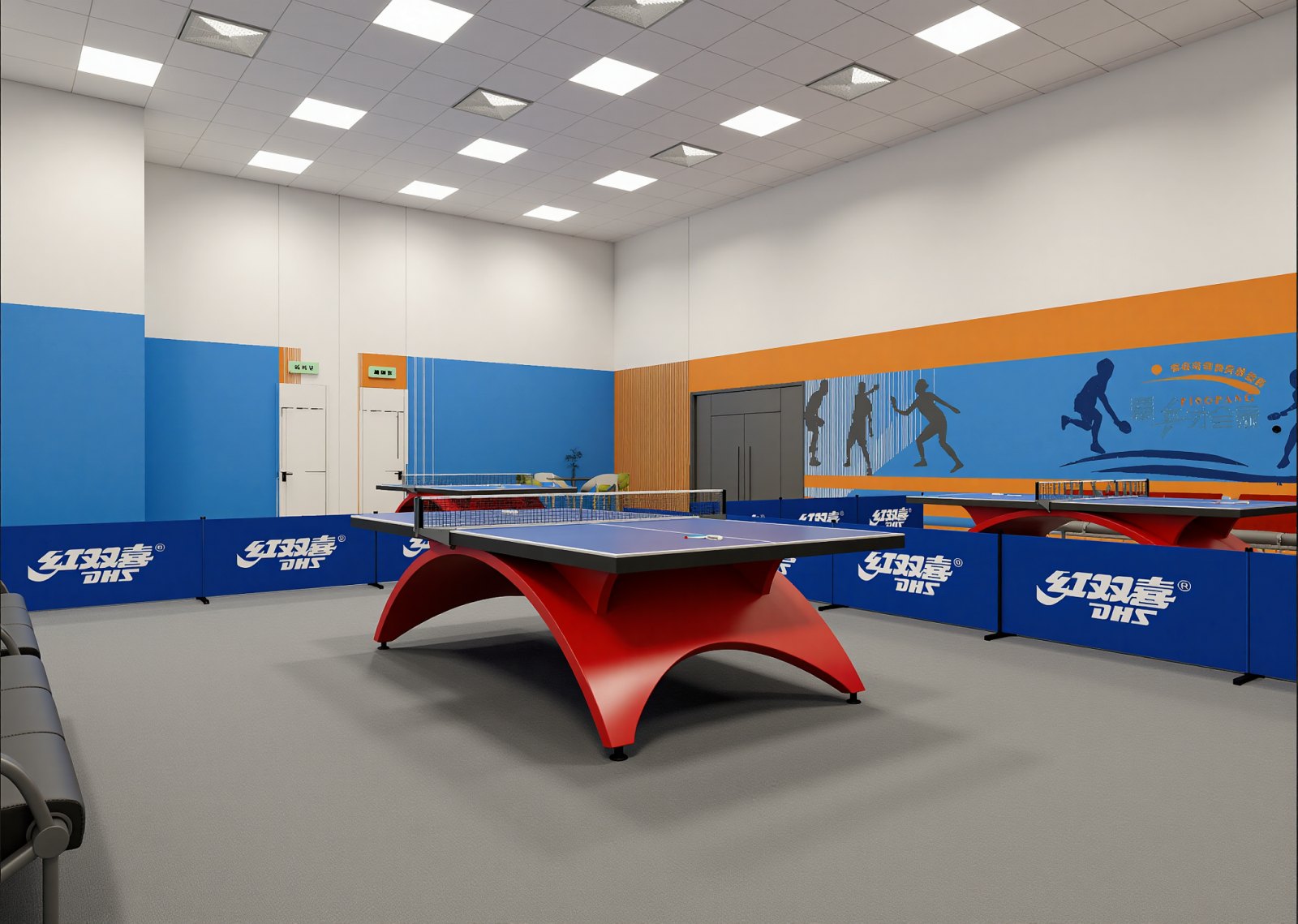 现代乒乓球室3D模型下载【ID:1215027991】