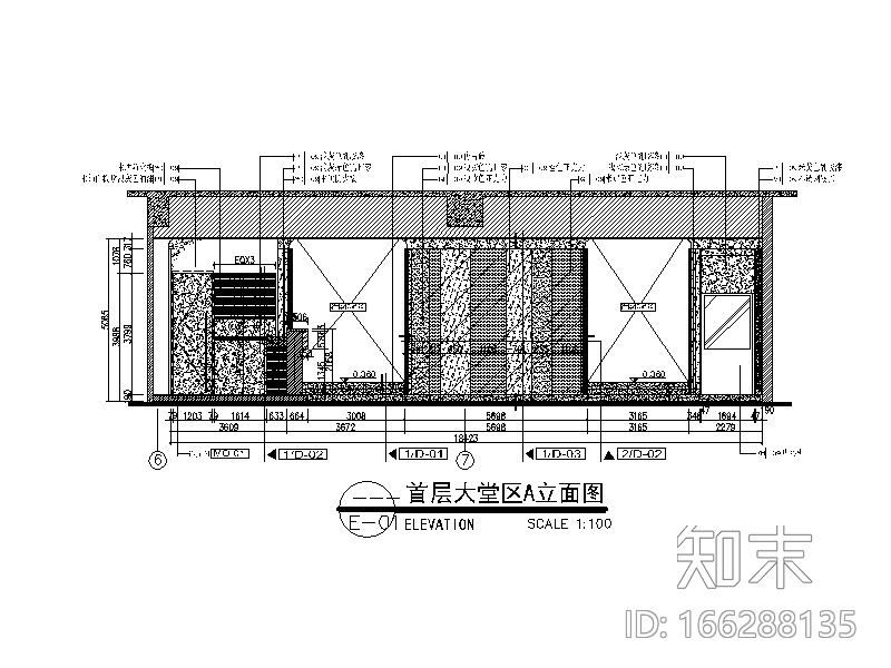 简约精典办公室设计CAD施工图（含效果图）cad施工图下载【ID:166288135】