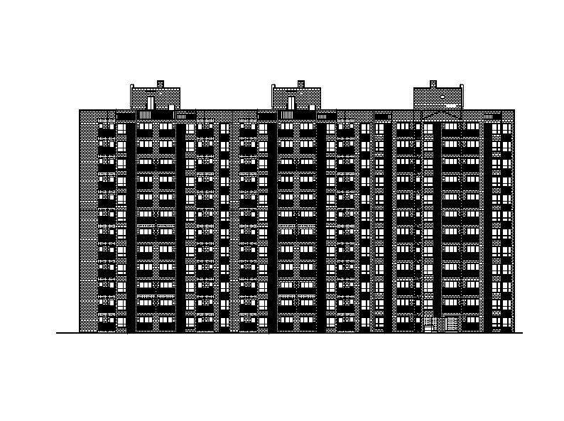 [成都]高层塔式剪力墙结构安置房建筑施工图cad施工图下载【ID:149780121】