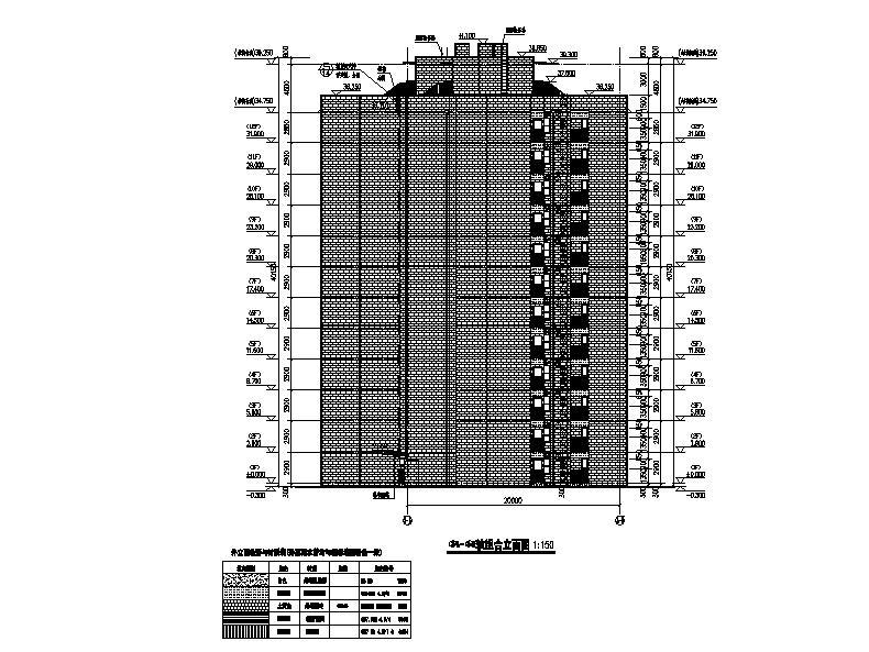 [成都]高层塔式剪力墙结构安置房建筑施工图cad施工图下载【ID:149780121】