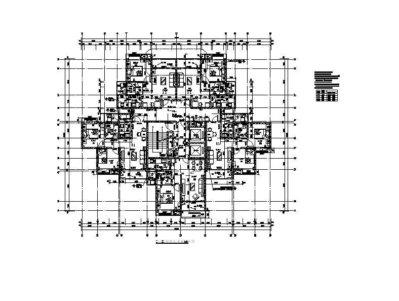 [成都]高层塔式剪力墙结构安置房建筑施工图cad施工图下载【ID:149780121】