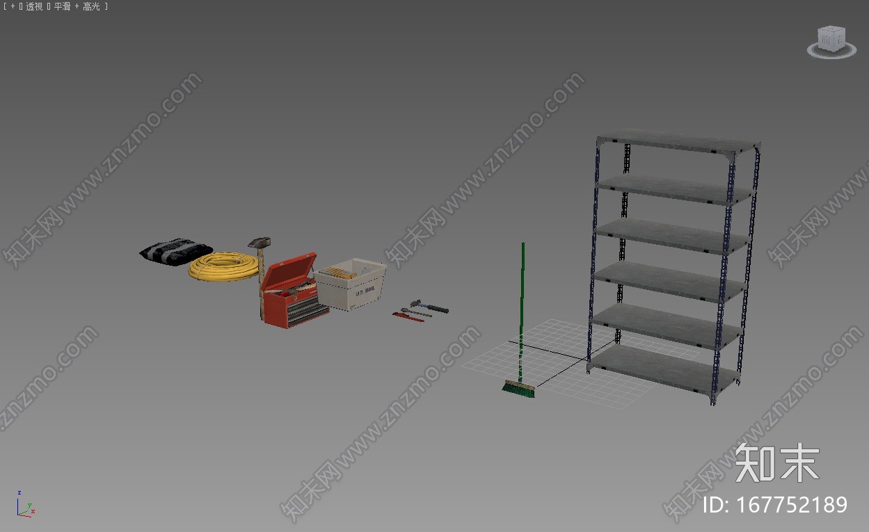 常用生活工具，铁锤丨扳手丨水管丨工具箱（带贴图）CG模型下载【ID:167752189】