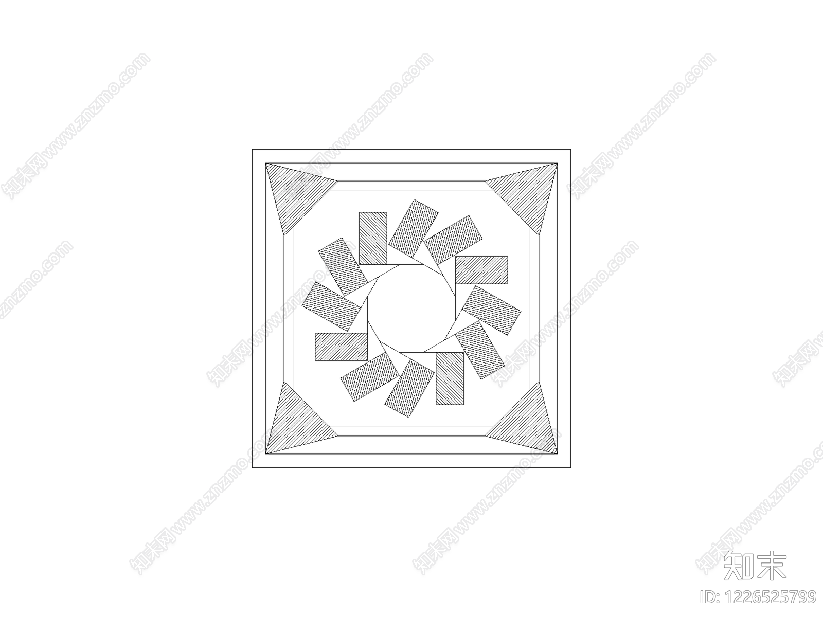 地面拼花CAD图纸