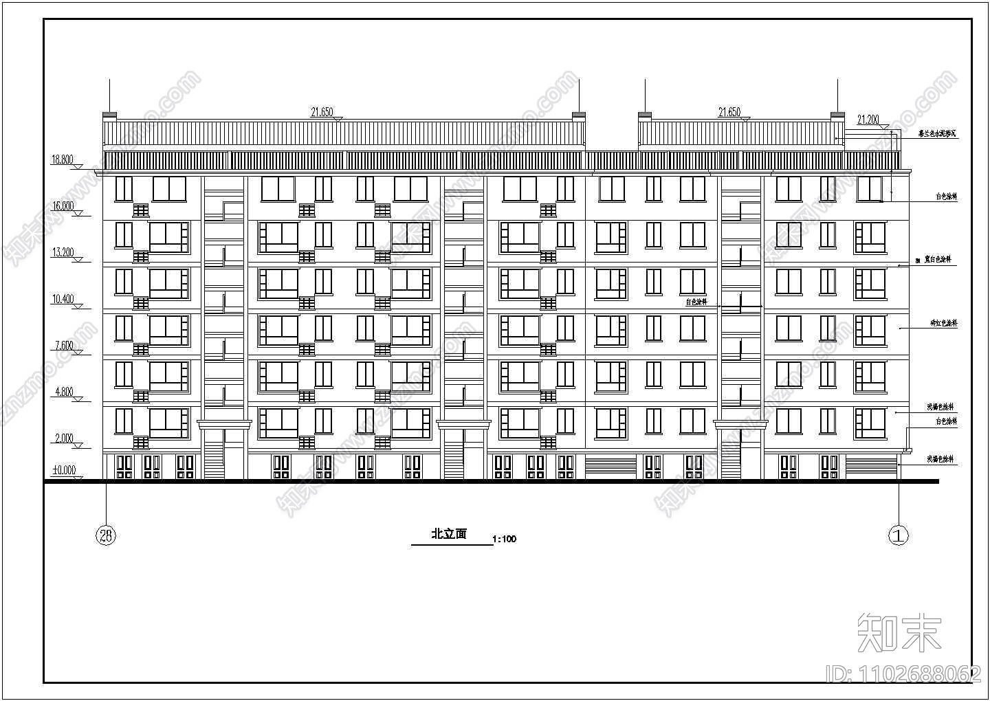 某地清华苑小区住宅楼建筑设计图施工图下载【ID:1102688062】