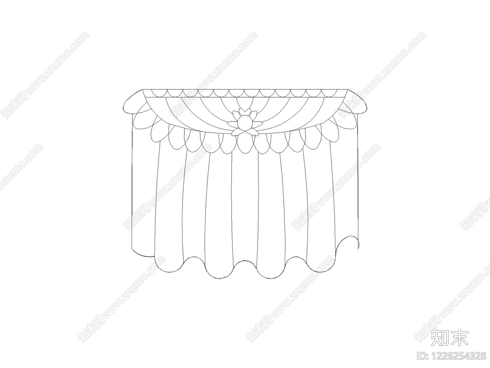 窗帘CAD图纸