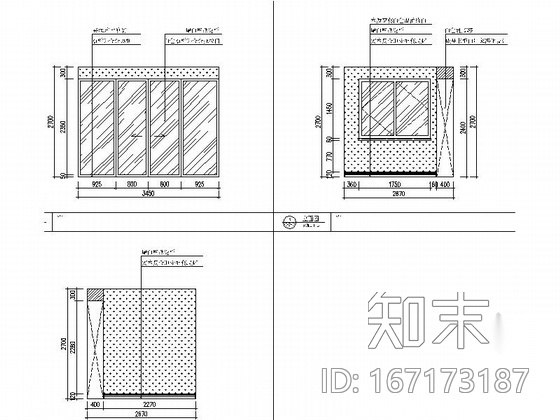 [河北]花园洋房简欧风格三层别墅室内装修施工图cad施工图下载【ID:167173187】