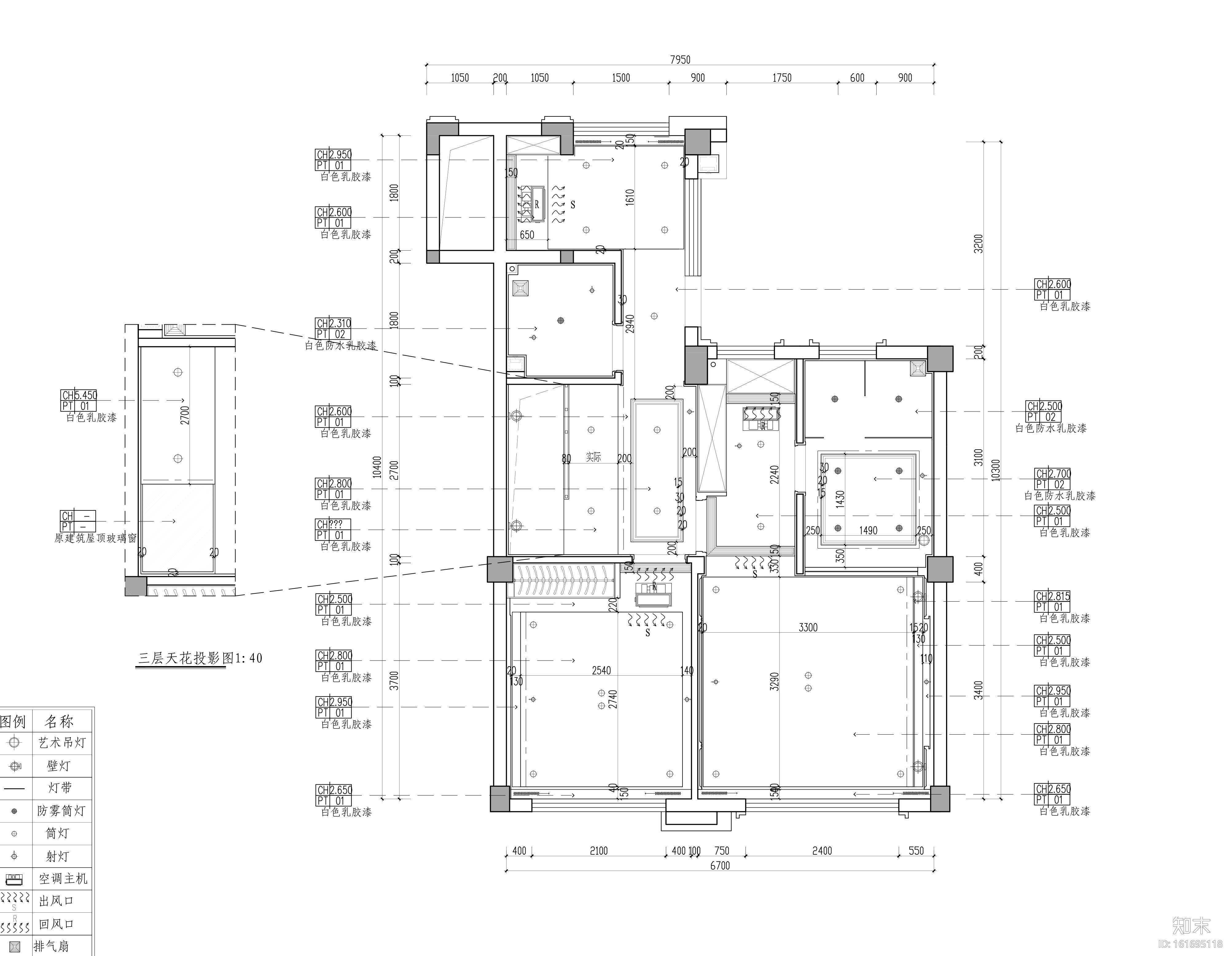 福州金辉半岛两居室别墅样板房装修施工图cad施工图下载【ID:161695118】