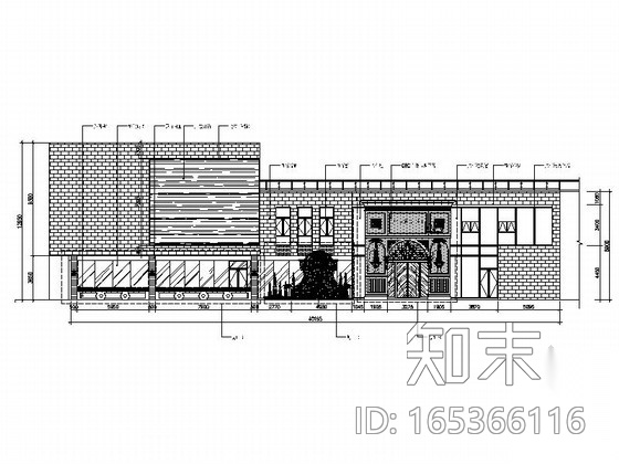 [上海]现代风格售楼中心施工图（含方案）cad施工图下载【ID:165366116】