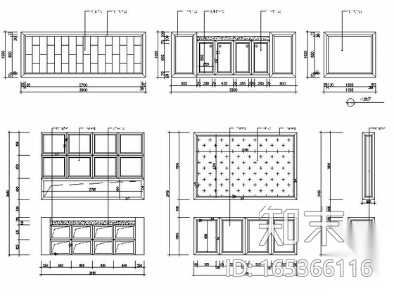 [上海]现代风格售楼中心施工图（含方案）cad施工图下载【ID:165366116】