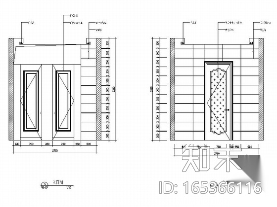 [上海]现代风格售楼中心施工图（含方案）cad施工图下载【ID:165366116】