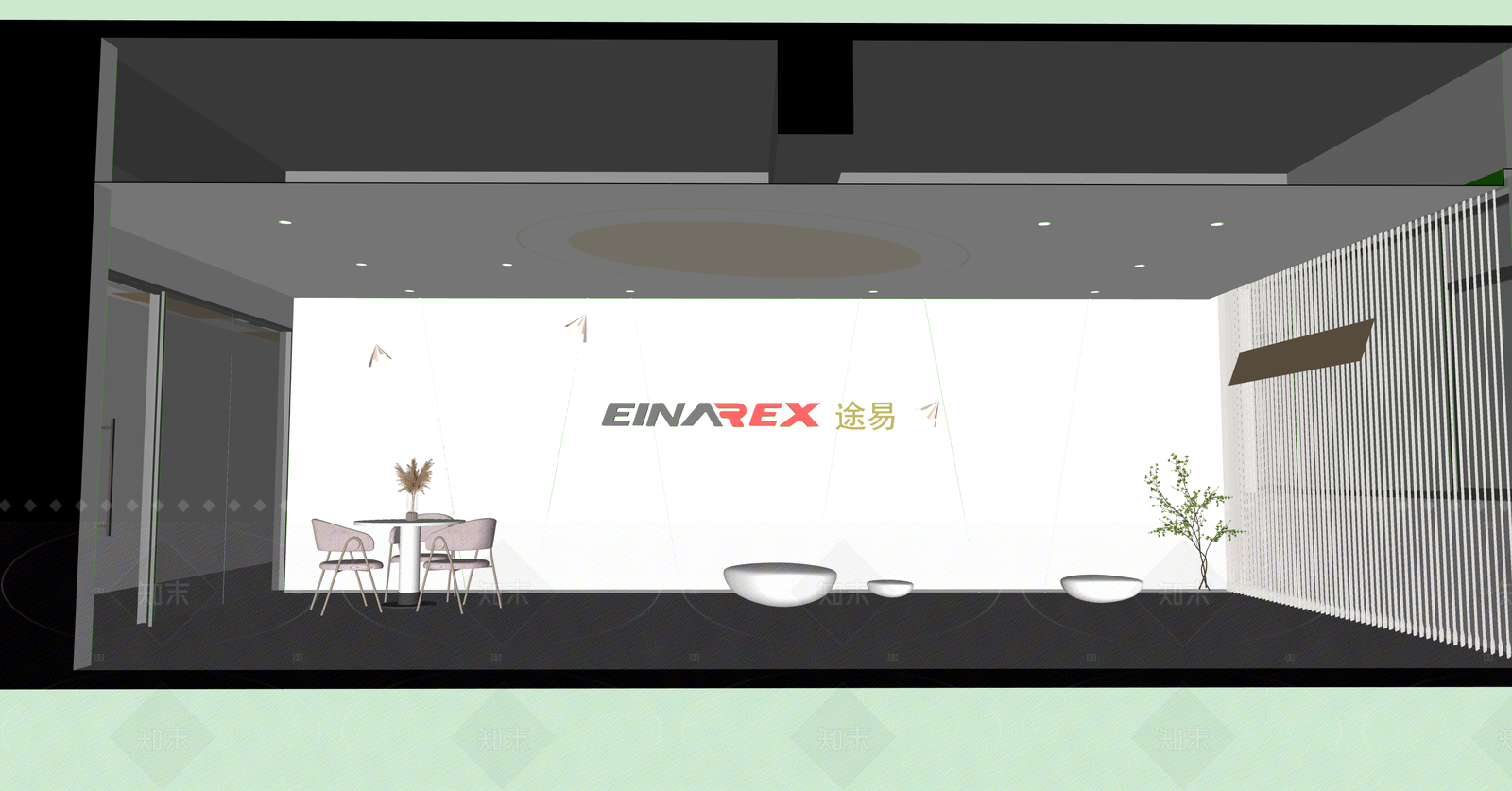 现代其他办公区域SU模型下载【ID:1215949031】