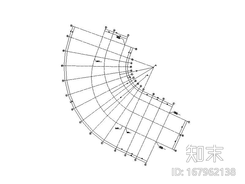 弧形框架施工图下载【ID:167962138】