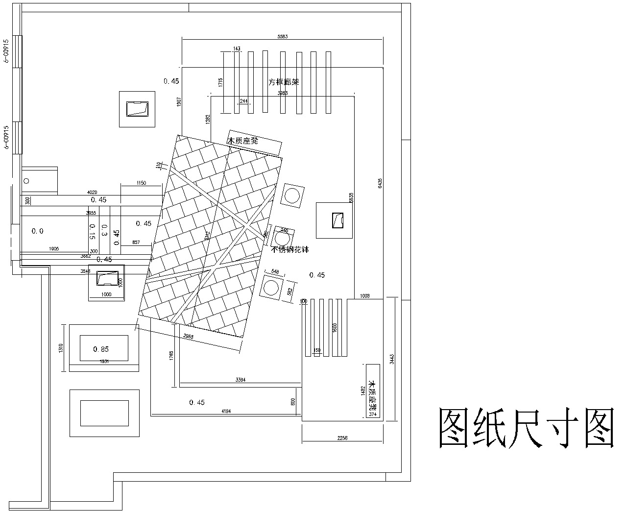 21套屋顶花园CAD施工图（6）cad施工图下载【ID:160715112】