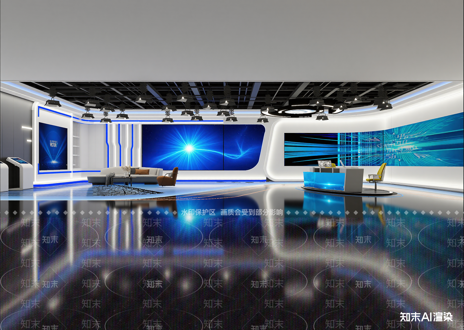 现代科技展厅3D模型下载【ID:1214756772】