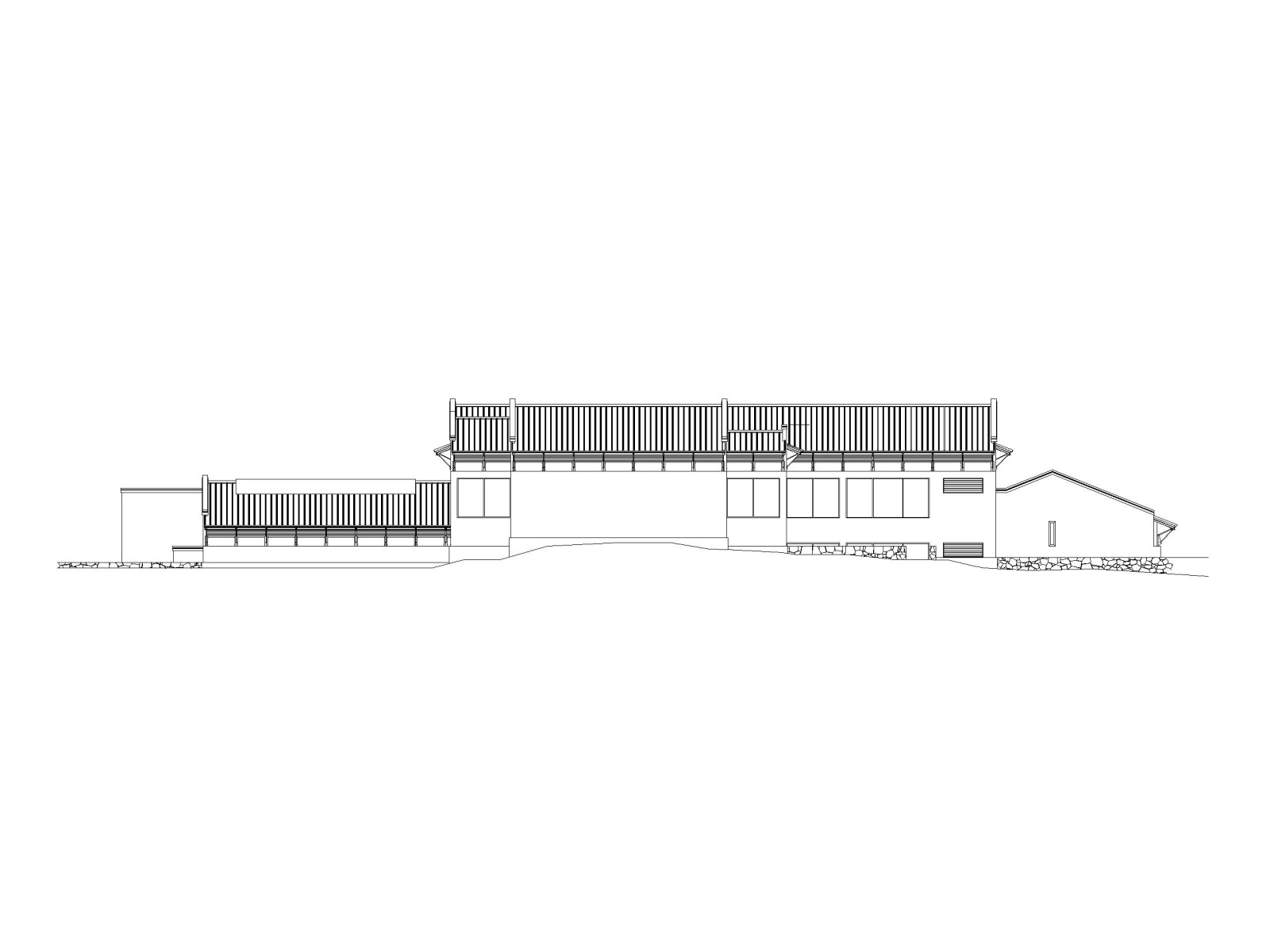 地上3层中式现代风格历史博物馆建筑方案图施工图下载【ID:160725120】