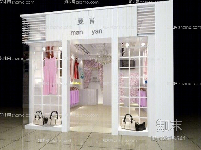 服装专卖店43D模型下载【ID:52513541】